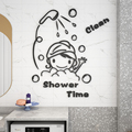 浴室洗手洗澡间墙贴防水3d立体贴纸画儿童婴儿游泳馆布置墙面装饰