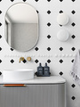 新款小花砖釉面瓷砖简约卫生间厨房浴室纯色哑光墙砖北欧素色室内