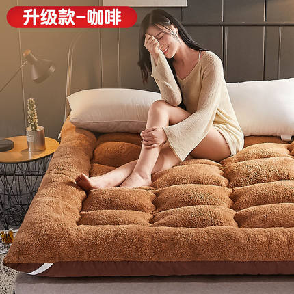 加厚羊羔绒床垫可折叠1.8m1.5榻榻米0.9米单人双人学生宿舍床褥子