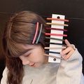彩色一字夹可爱韩版糖果发夹日系网红弹簧夹学生刘海发夹边夹头饰