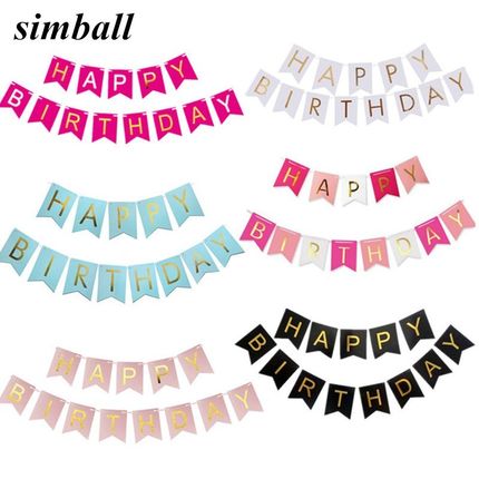Paper Bunting Garland Banners Flags Happy Birthday Banner B