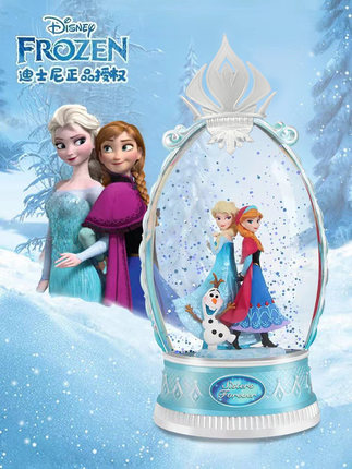 迪士尼爱莎公主八音盒卧室生日礼物音乐盒水晶球冰雪奇缘艾莎安娜