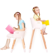 儿童椅子档实木多功能宝宝吃饭餐椅北欧欧式婴儿餐桌椅子座椅可调