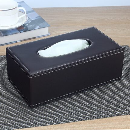 欧式皮革纸巾盒定制简约 客厅茶几餐巾抽纸盒汽车载家用 创意可爱