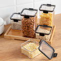 食品级密封罐透明家用五谷杂粮厨房收纳盒塑料零食坚果干货储物罐