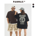 PANMAX大码男装潮牌纯棉T恤美式情侣夏装中性加大加肥显瘦酷短袖