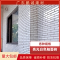60*240亮光白色条砖 老式釉面砖 外墙砖条形瓷砖  室外修补白色砖
