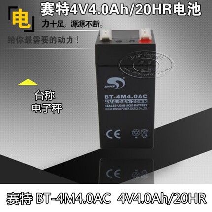 万佳利WJL-603电子台秤蓄电池100KG4V4AH电子秤台称电瓶