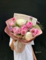 母亲节芍药花束抱抱桶520礼物莎拉进口鲜花深圳同城粉色玫瑰郁金