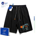NASA男童短裤夏季薄2024新款外穿纯棉中大童女童夏装儿童运动裤子
