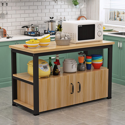 新款厨房置物架多层落地收纳多功能出租屋桌子窄家用简易储物架