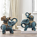 欧式家居客厅装饰品大象摆件葫芦招财玄关电视柜办公室桌面新中式