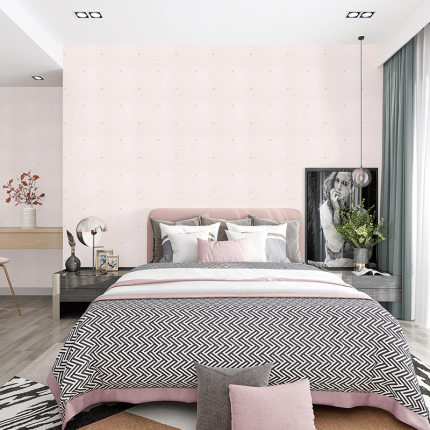 墙布无缝全屋卧室纯色简约现代高档防水素色客厅背景墙纸北欧壁布