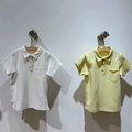童装定制24夏季新款百搭上衣时尚短袖T恤衫男童纯色POLO领衬衣潮
