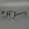 大师文艺范收藏 日本手工小圆框 宽腿粗框高质感板材个性圆形眼镜