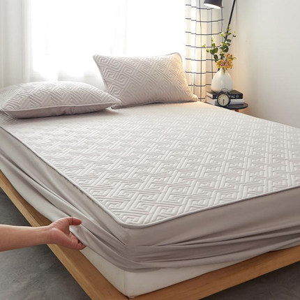 纯棉床笠单件夹棉加厚席梦思床垫保护罩防滑固定防尘床套床罩定制