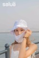 韩国进口salua防晒帽防紫外线户外遮阳 渔夫 美人 休闲纯色帽子