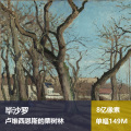 卢维西恩斯的栗树林毕沙罗高清油画原版作品喷绘装饰画图片素材