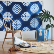 Shibori Dyed Tapestry 印度进口手工挂布印染背景布民宿客厅挂毯