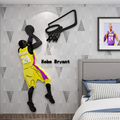nba篮球明星墙贴壁纸亚克力科比海报宿舍男孩生卧室装饰房间布置