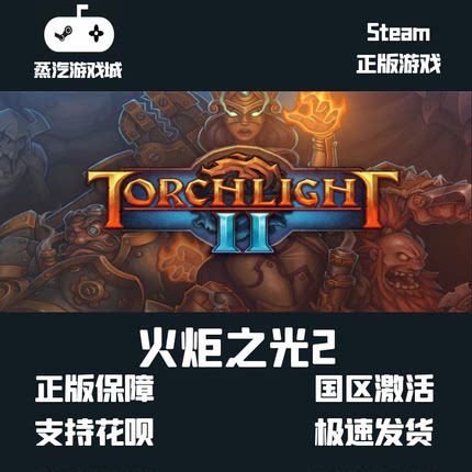 Steam正版PC/MAC火炬之光2 TorchlightII 中国大陆区激活码CDKEY
