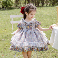 儿童西班牙公主裙碎花短袖蓬蓬裙夏季洛丽塔Lolita连衣裙礼服洋装