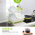 厨房双层碗架可沥水家用餐具筷子碗筷收纳架