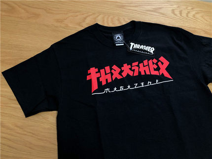 【超限定】Thrasher Godzilla 美版 哥斯拉火焰日文Logo 短袖T恤
