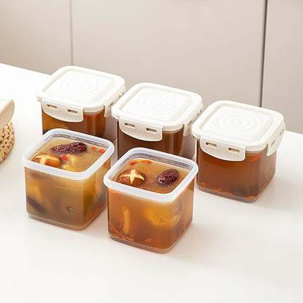 微波炉加热饭盒汤盒食品级便当盒可微波专用塑料保鲜盒冻汤分装