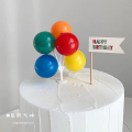 生日蛋糕装饰气球插件摆件甜品成人儿童周岁拍照道具布置用品派对