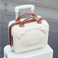 小熊行李箱便携化妆包可爱14寸儿童迷你新带锁手提小型旅行登机箱
