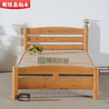 香柏木原木成都实木双人儿童床1.2米单人床1米现代简约经济型家具