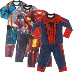 圣诞节儿童表演服装 美国队长 蜘蛛侠 钢铁侠 雷神 透气男童套装