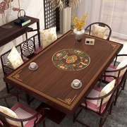 新中式桌垫桌布免洗防油防水仿木纹茶几垫餐桌垫隔热垫防烫茶桌垫