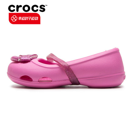 Crocs卡骆驰女童鞋2024夏季新款户外运动鞋儿童玛丽珍休闲凉鞋