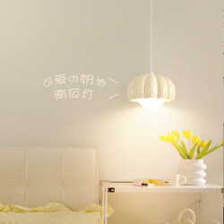 高级感法式奶油风儿童房床头小吊灯现代简约全光谱节能护眼卧室灯