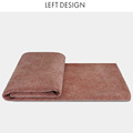 左向粉色珊瑚红肌理绒布加厚双面床尾搭巾盖毯女孩房儿童可爱毛毯