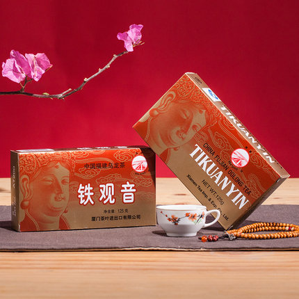 中粮海堤茶叶AT200一级浓香型铁观音 传统工艺乌龙茶 125g/盒
