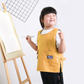 儿童无袖罩衣幼儿园绘画衣画画吃饭美术防污专用围裙定制印制logo