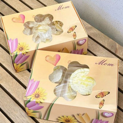2024母亲节纸杯蛋糕包装盒妈妈节日快乐装饰插件鲜花甜品打包盒子