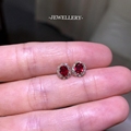 红宝石耳环