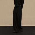 VAPOURBLUE原创西装半身裙直筒长裙女春季黑色高腰裙子开衩一步裙