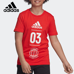 Adidas/阿迪达斯正品童装2019新款大童运动透气T恤运动短袖DV1705