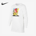 Nike/耐克正品2022新款大童运动休闲宽松长袖T恤DR9655-100