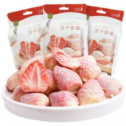 有零有食冻干榴莲草莓混合水果芒果干58g进口泰国金枕头休闲果干