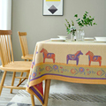 桌布布艺现代轻奢高级感北欧客厅茶几长方形美式棉麻餐桌布台布