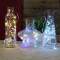 LED灯许愿瓶夜光幸运星玻璃木塞瓶创意瓶摆件瓶星星瓶满天星瓶子