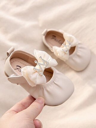 春秋款婴儿公主鞋1一2-5岁女童鞋小皮鞋女宝宝鞋子女宝软底学步鞋