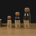 日式软木塞玻璃瓶 透明密封罐储物瓶茶叶罐咖啡罐家用 收纳储物罐