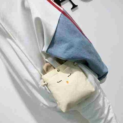 2018新款韩版帆布手机包女斜挎包零钱包学生手机袋迷你可爱小包包